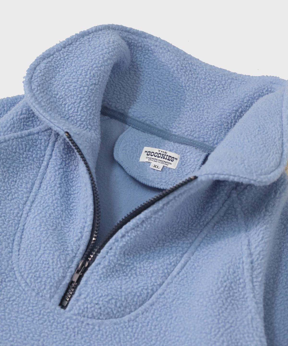 굿니스(GOODNIES) Beautiful Life. Fleece Half-Zip. SkyBlue