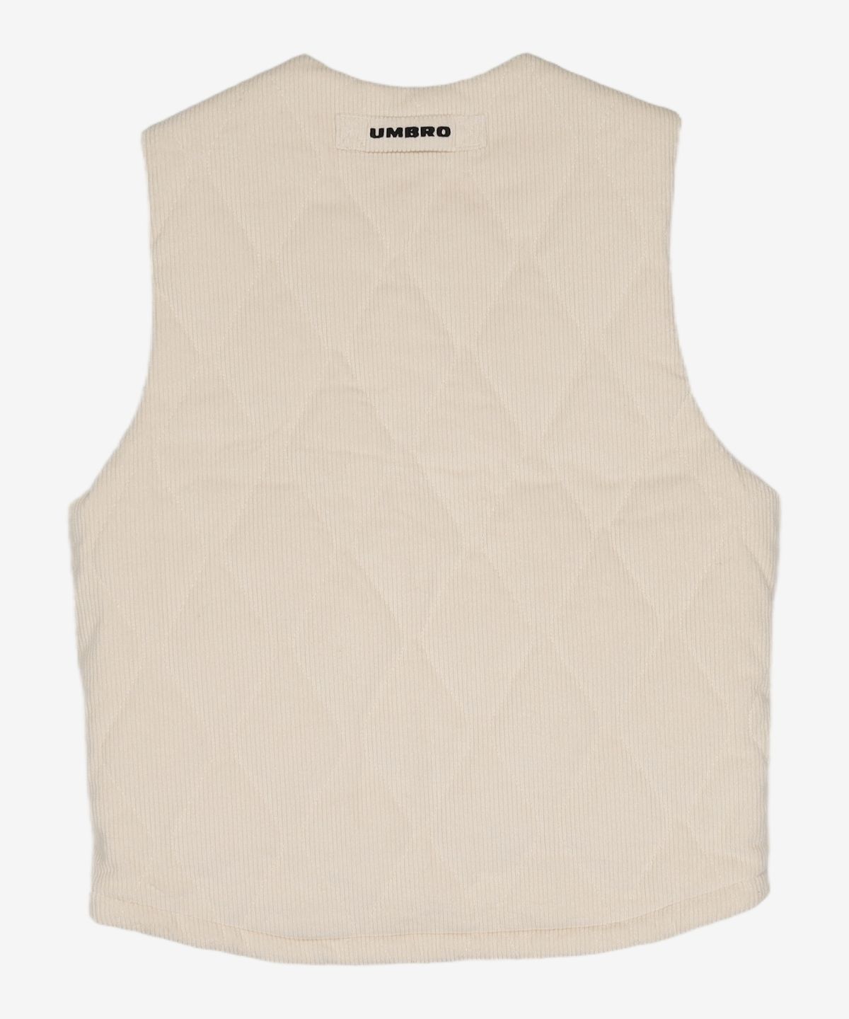 엄브로(UMBRO) 코듀로이 퀼팅 패딩 베스트 베이지(UO421CPVN4) S