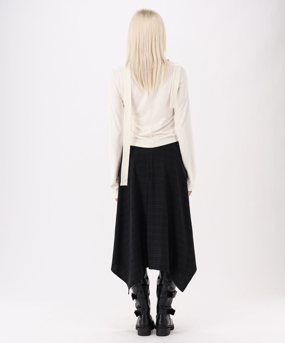 녹타브(NOCTAVE) Knot Draped Skirt