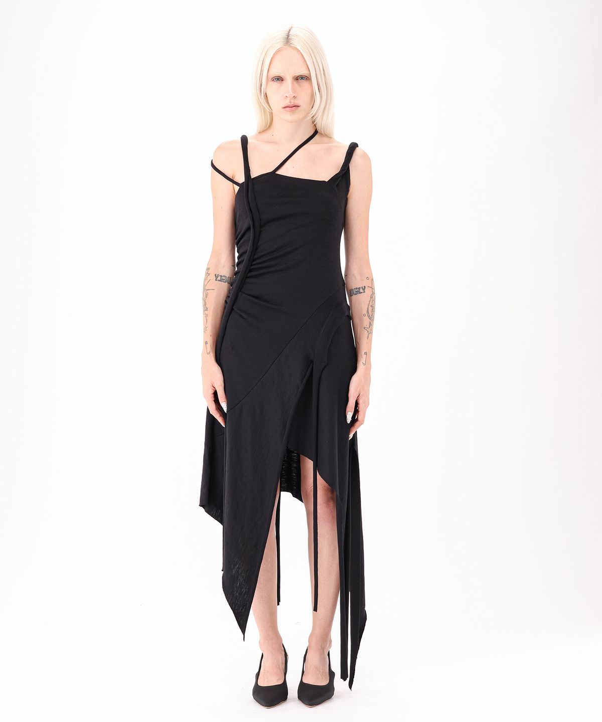 녹타브(NOCTAVE) Cut-out Slip Knit Dress