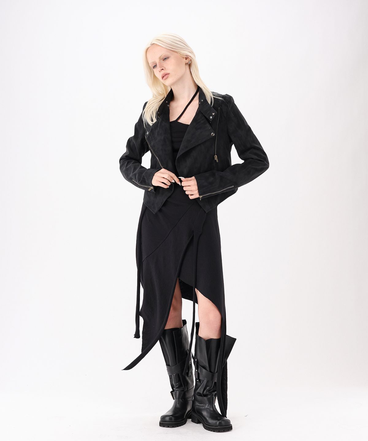 녹타브(NOCTAVE) Cut-out Slip Knit Dress