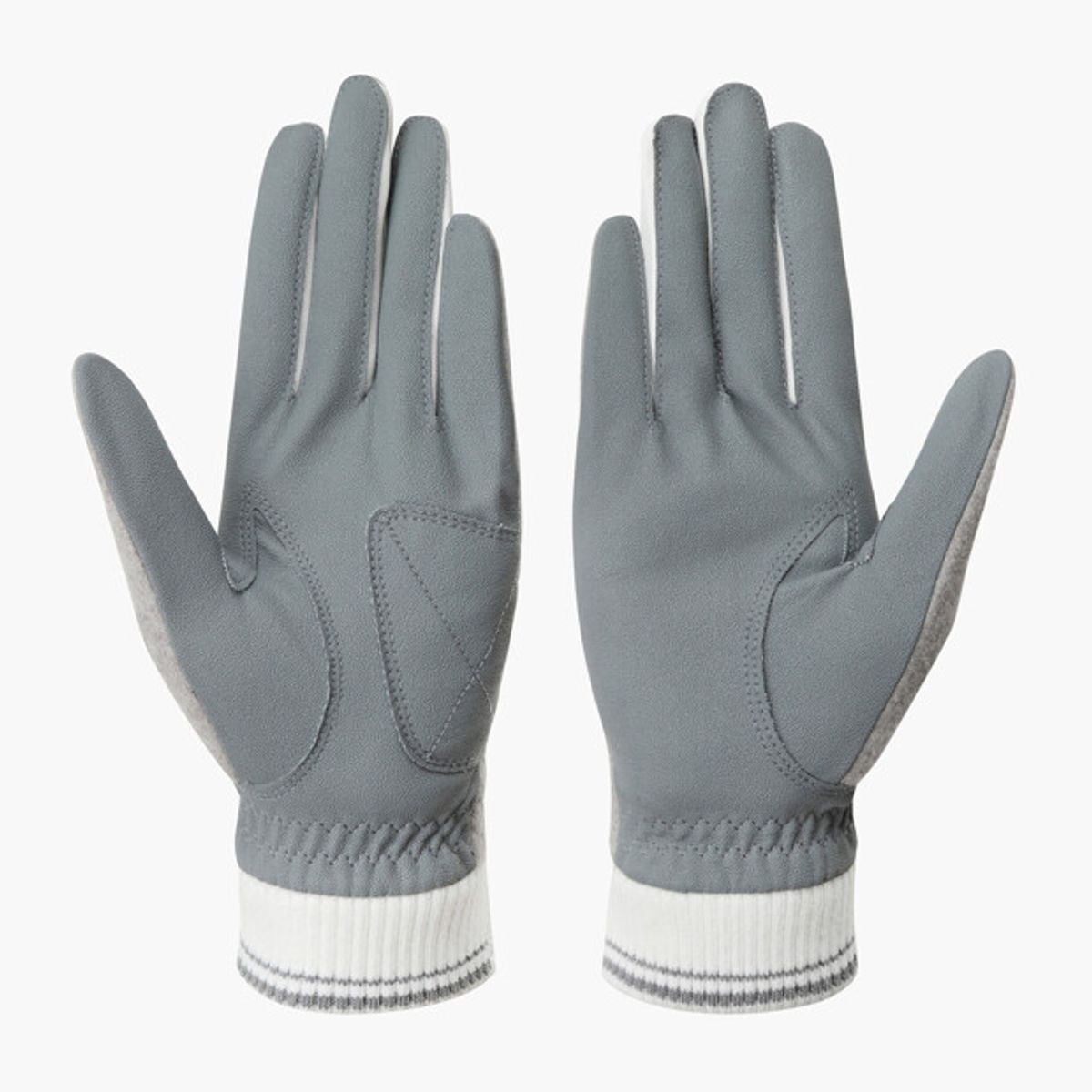르꼬끄 골프(LECOQ GOLF) 여성 기모 양손 장갑 _GREY GR322LGL91