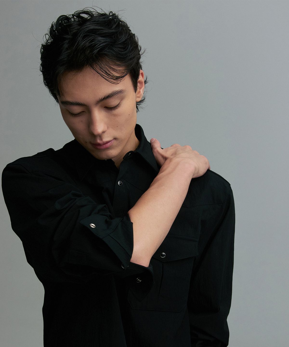 리이 맨(RERHEE MEN) WESTERN YOKE SNAP BUTTON SHIRT