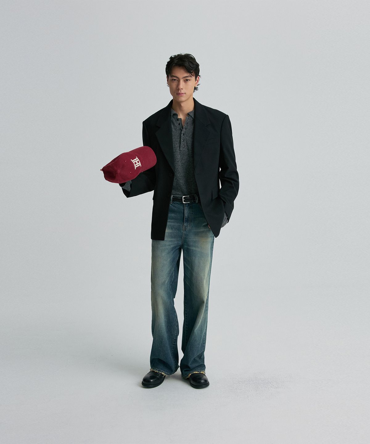 리이 맨(RERHEE MEN) STANDARD TAILORED BLAZER BLACK
