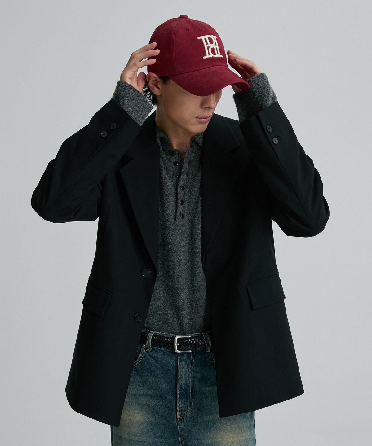 리이 맨(RERHEE MEN) STANDARD TAILORED BLAZER BLACK