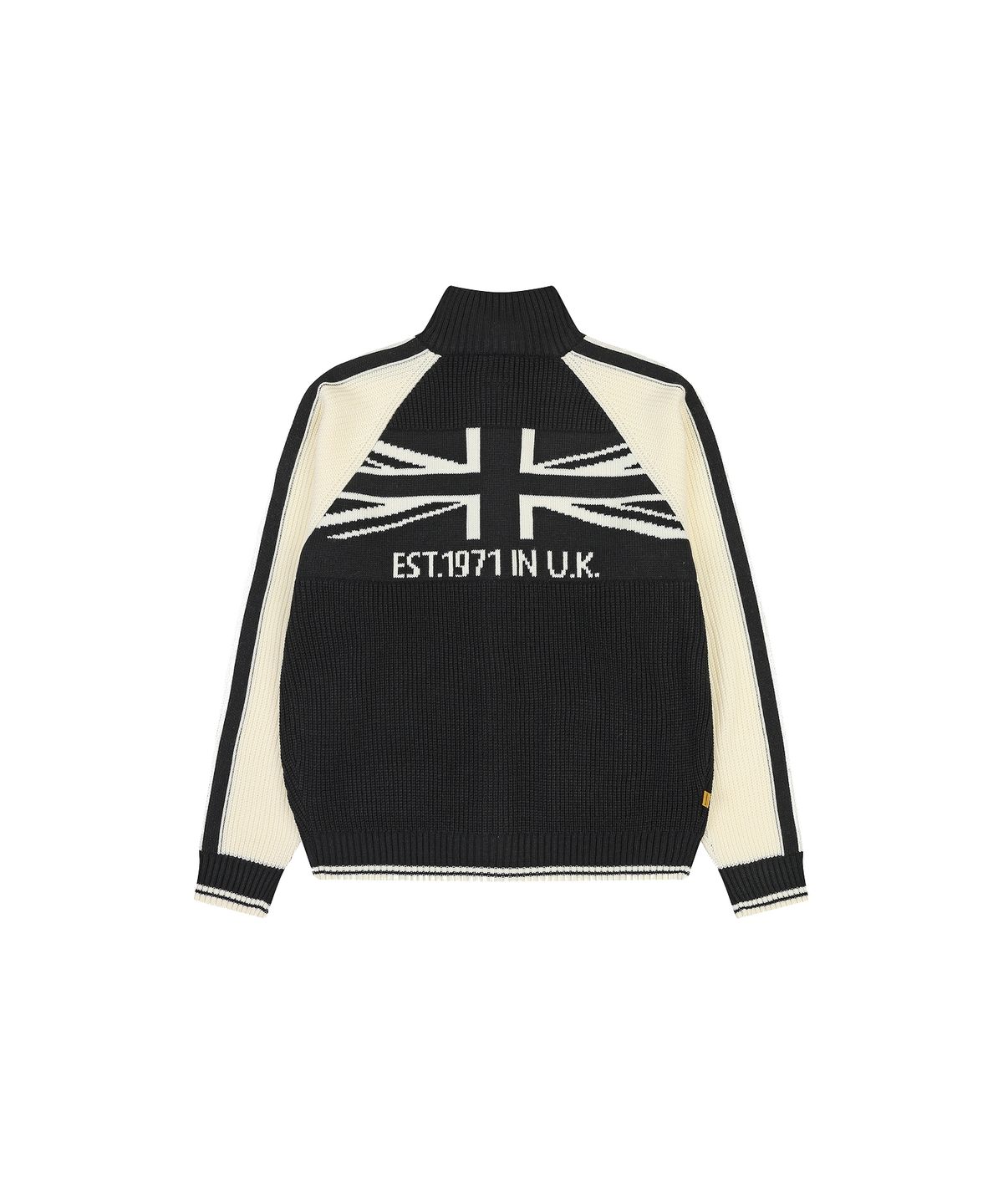 코브마스터(COBMASTER) UNION JACK TRACK SWEATER ZIP-UP [BLACK]