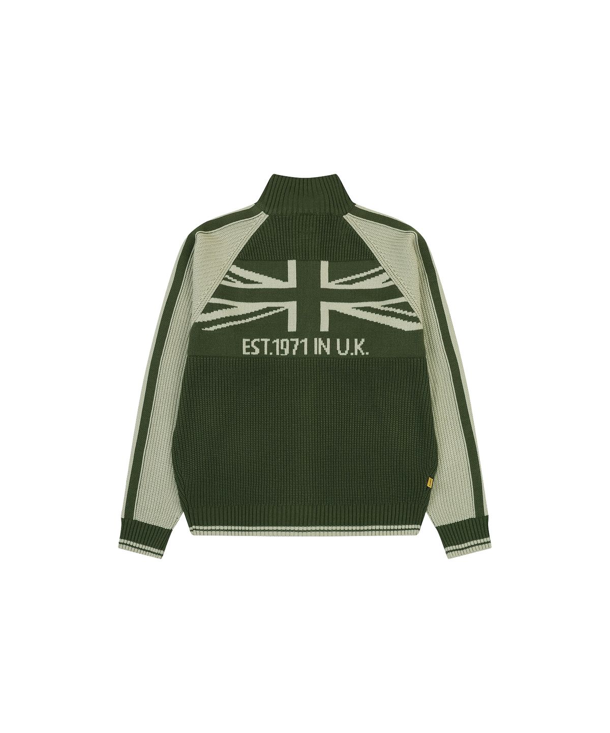 코브마스터(COBMASTER) UNION JACK TRACK SWEATER ZIP-UP [KHAKI]