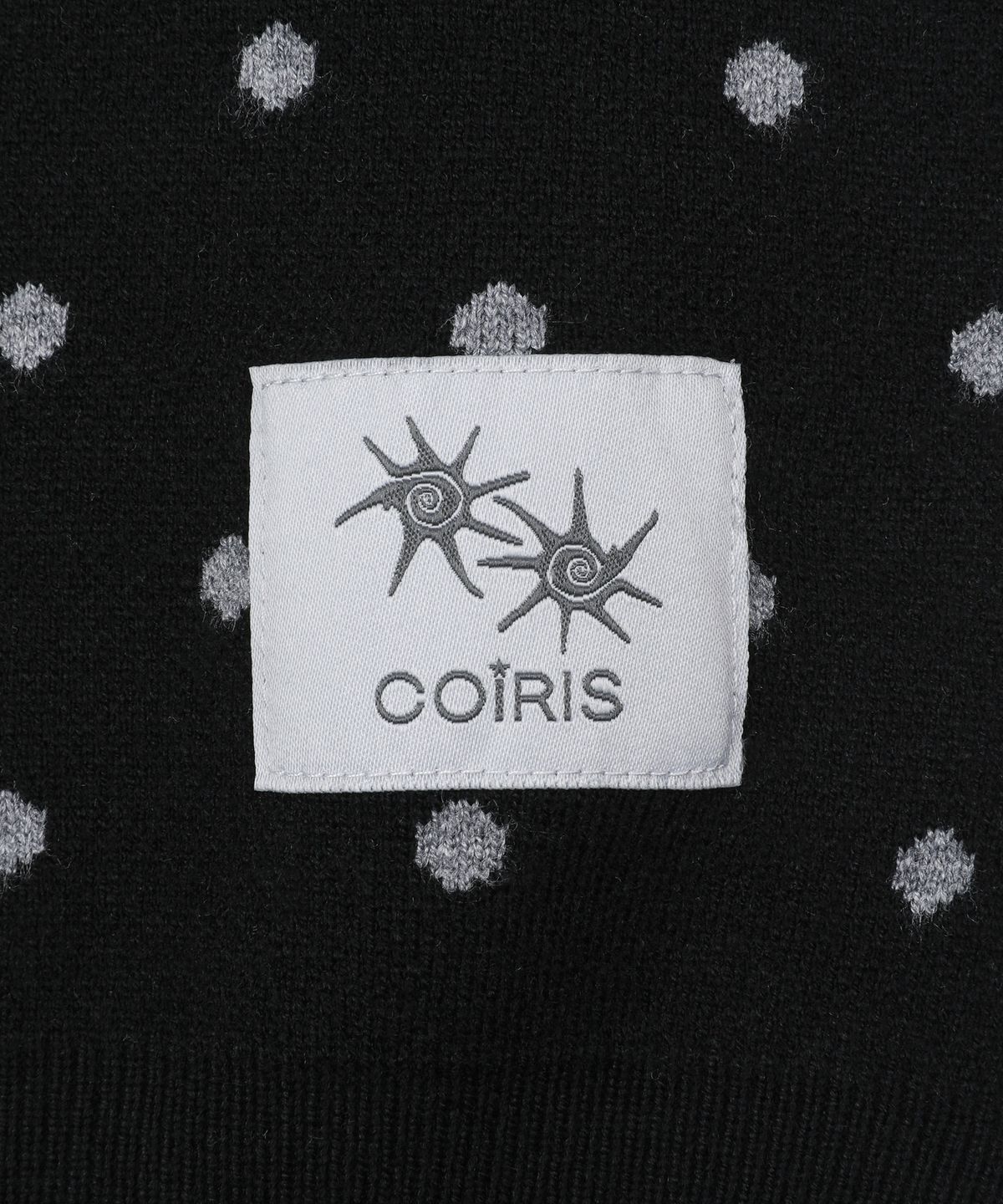 코이리스(COIRIS) 코하루 도트 브이넥 스냅 가디건 (2컬러)