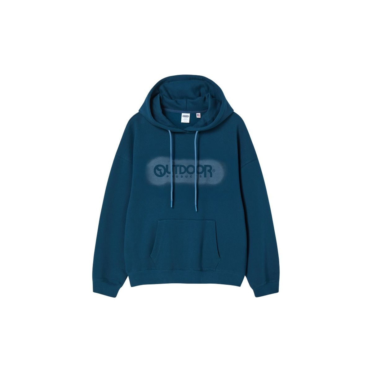 아웃도어 프로덕츠(OUTDOOR PRODUCTS) 스프레이드 로고 후디 (딥블루)