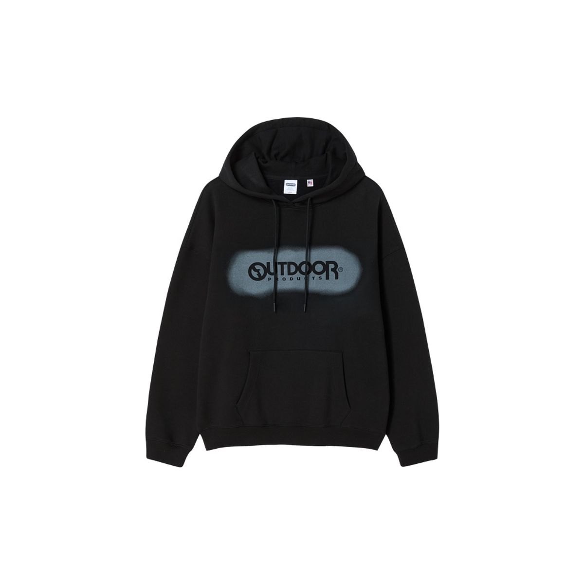아웃도어 프로덕츠(OUTDOOR PRODUCTS) 스프레이드 로고 후디 (블랙)