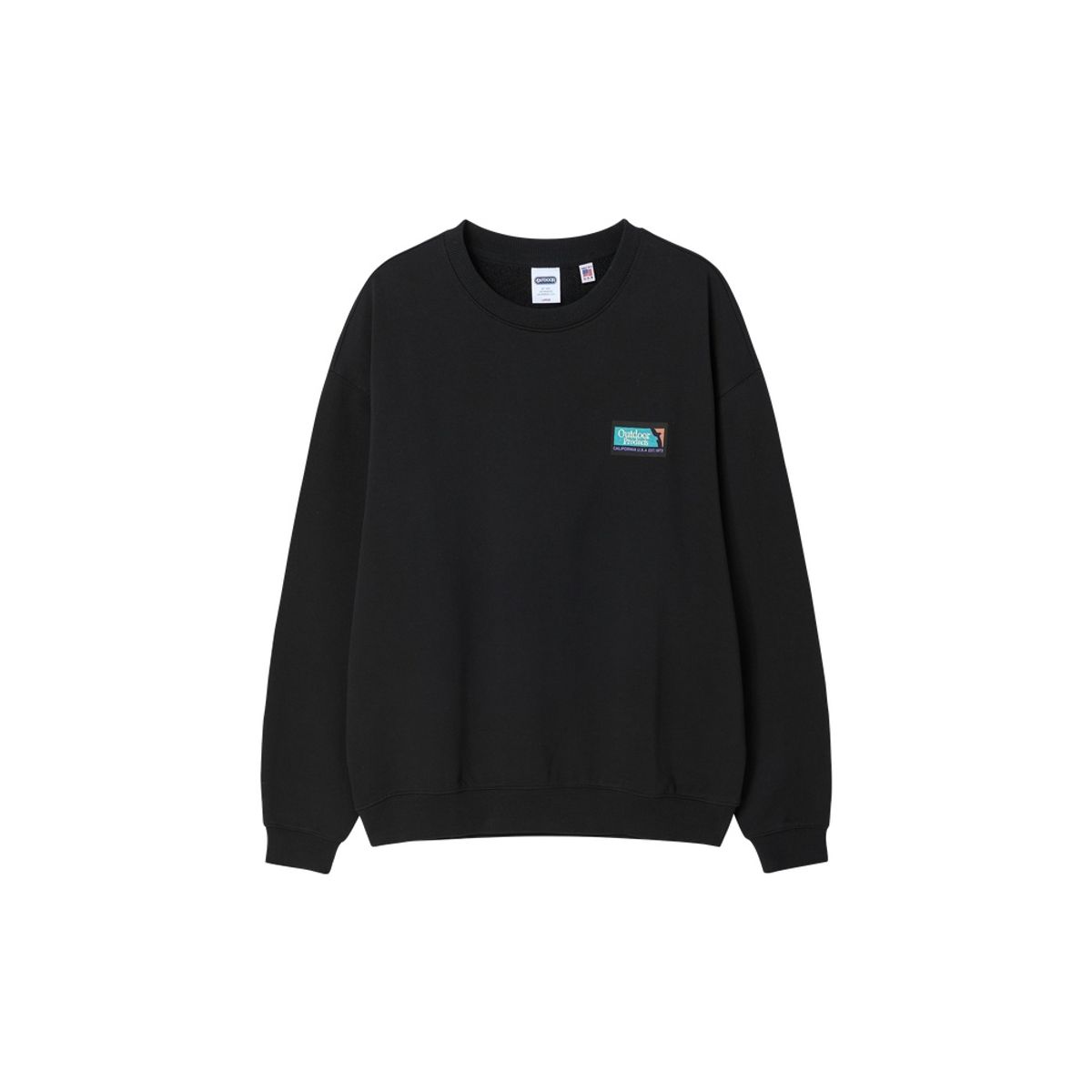 아웃도어 프로덕츠(OUTDOOR PRODUCTS) 아카이브 로고 맨투맨 (블랙)