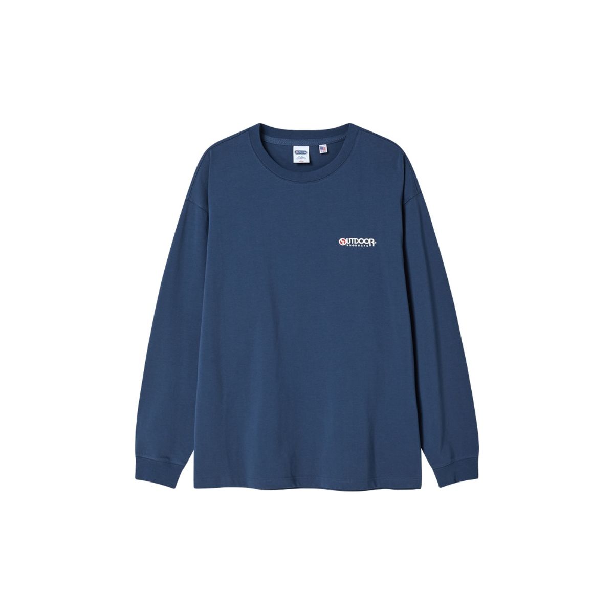 아웃도어 프로덕츠(OUTDOOR PRODUCTS) 스탠다드 로고 롱 슬리브 티셔츠 (네이비)