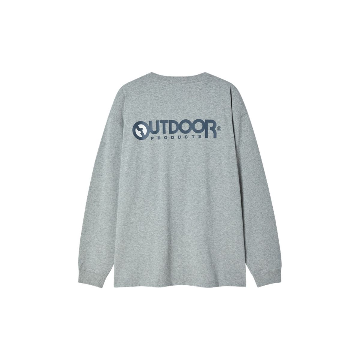아웃도어 프로덕츠(OUTDOOR PRODUCTS) 스탠다드 로고 롱 슬리브 티셔츠 (멜란지)