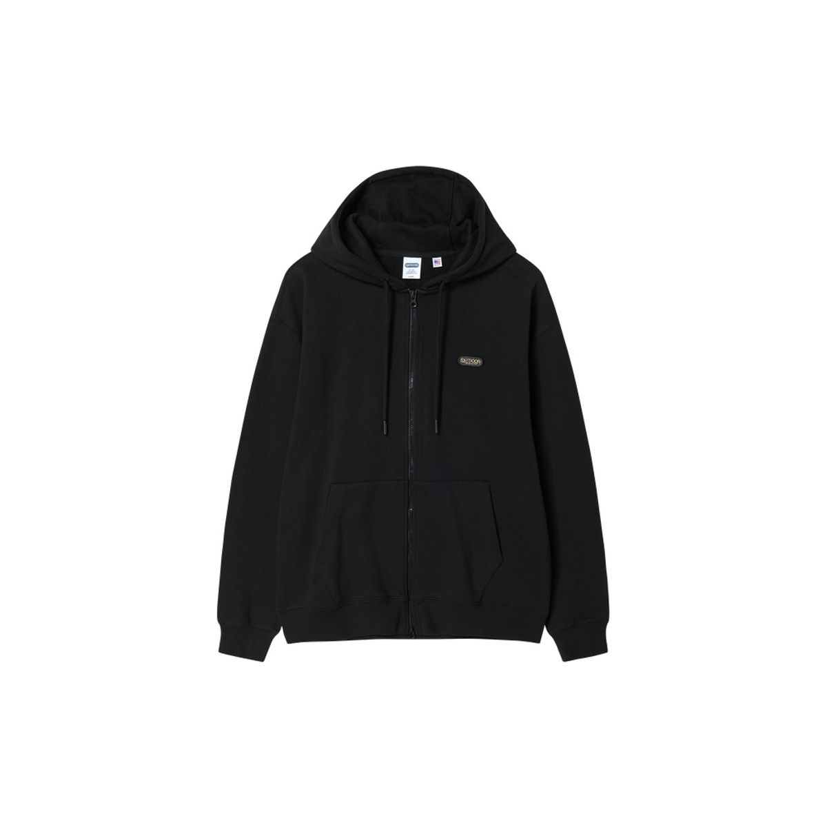 아웃도어 프로덕츠(OUTDOOR PRODUCTS) 스탠다드 로고 후디드 집업 (블랙)