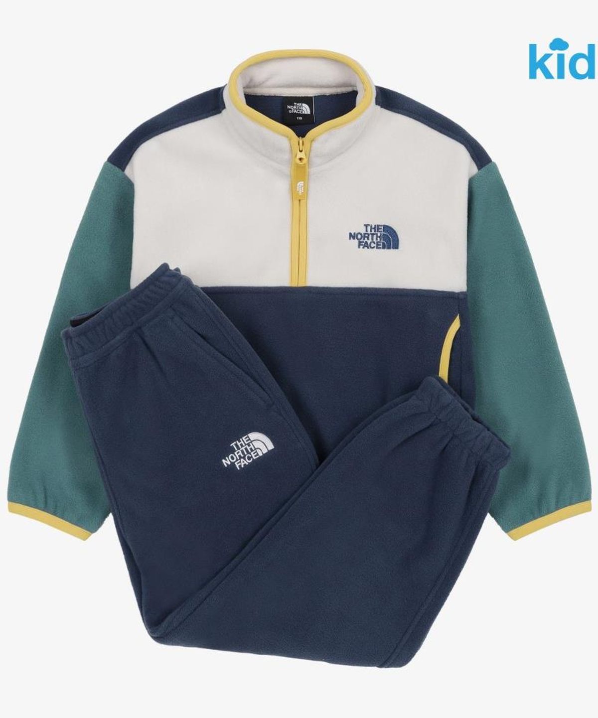 노스페이스 키즈(THE NORTH FACE KIDS) 키즈 파인콘 EX 플리스 세트 NT7TS58S_NAV