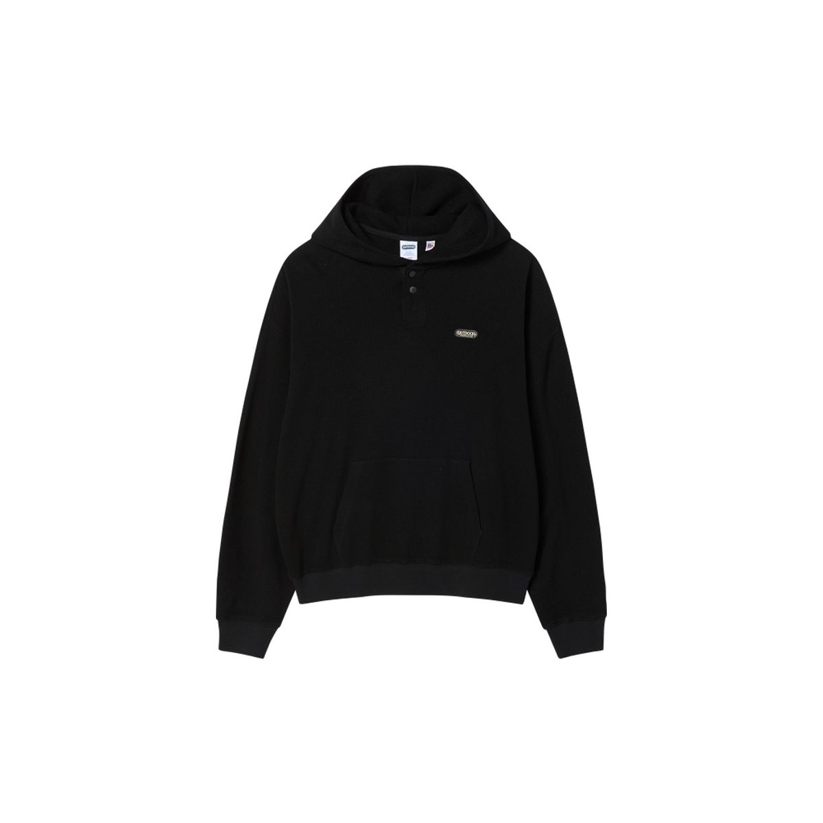 아웃도어 프로덕츠(OUTDOOR PRODUCTS) 와플 헨리넥 후디 (블랙)