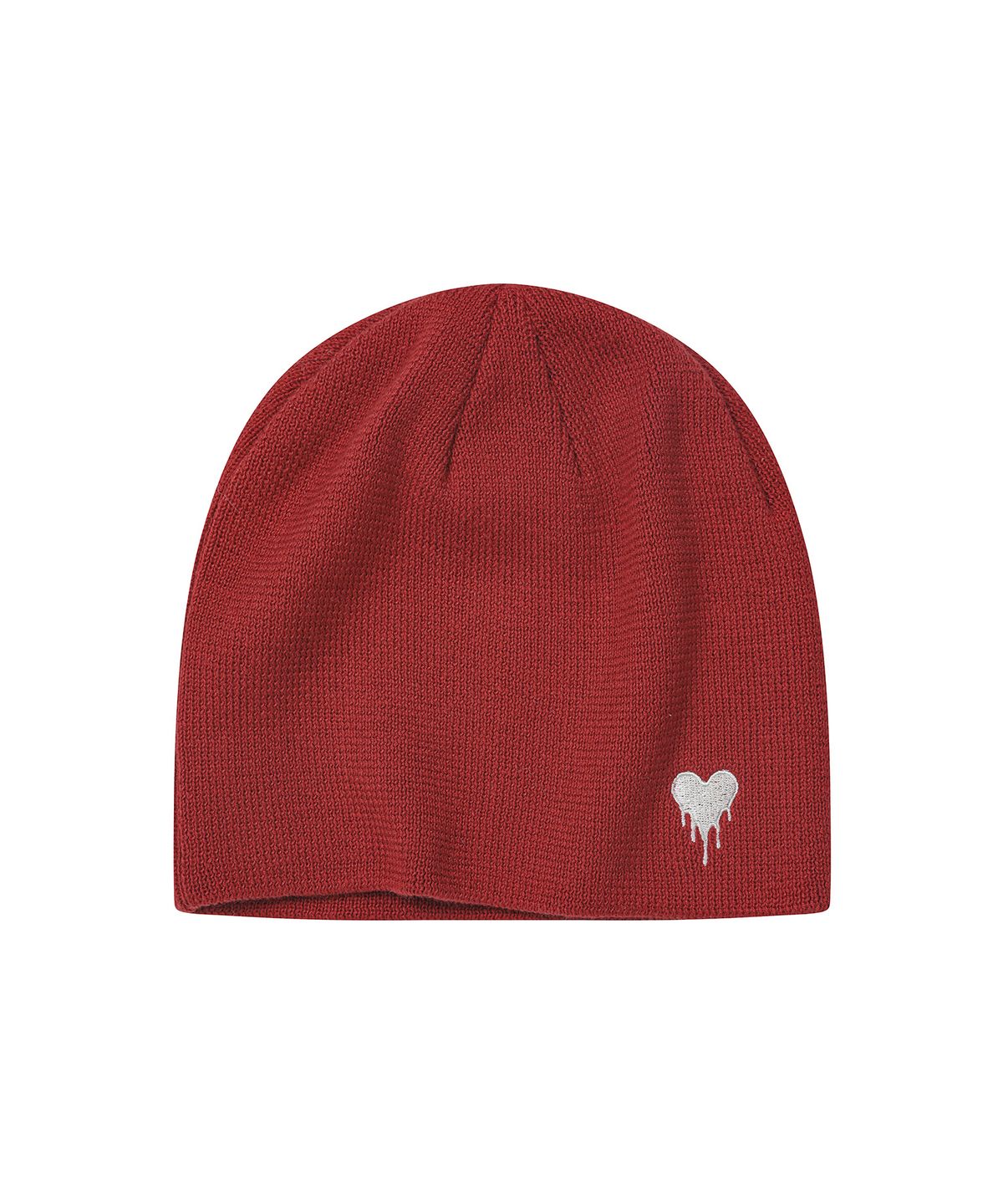 세컨모놀로그(SECONDMONO) Heart Symbol Knit Beanie [RED]_SEAC021RED