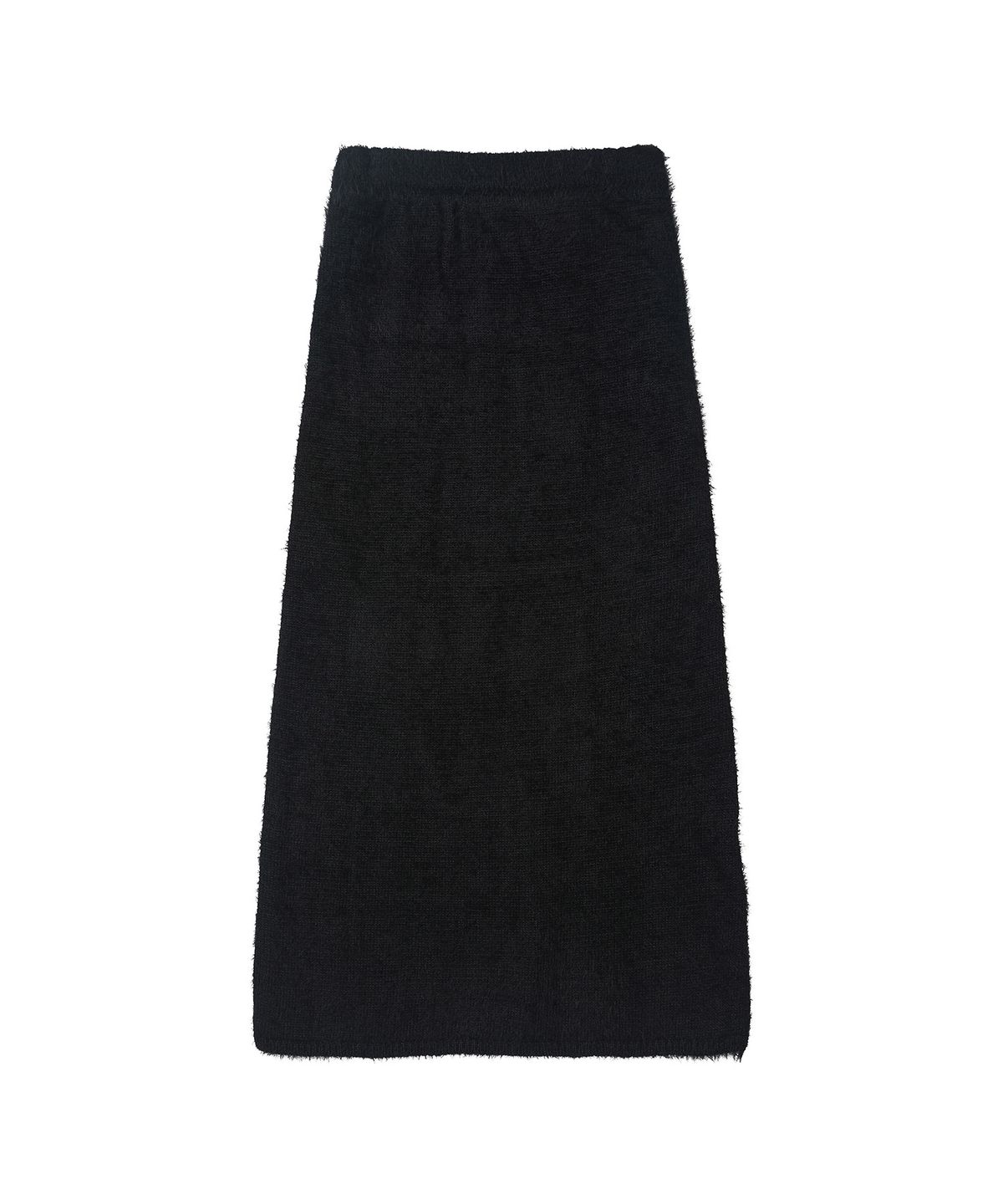 세컨모놀로그(SECONDMONO) Hairy Maxi Skirt [BLACK]_SEWSK008BLACK