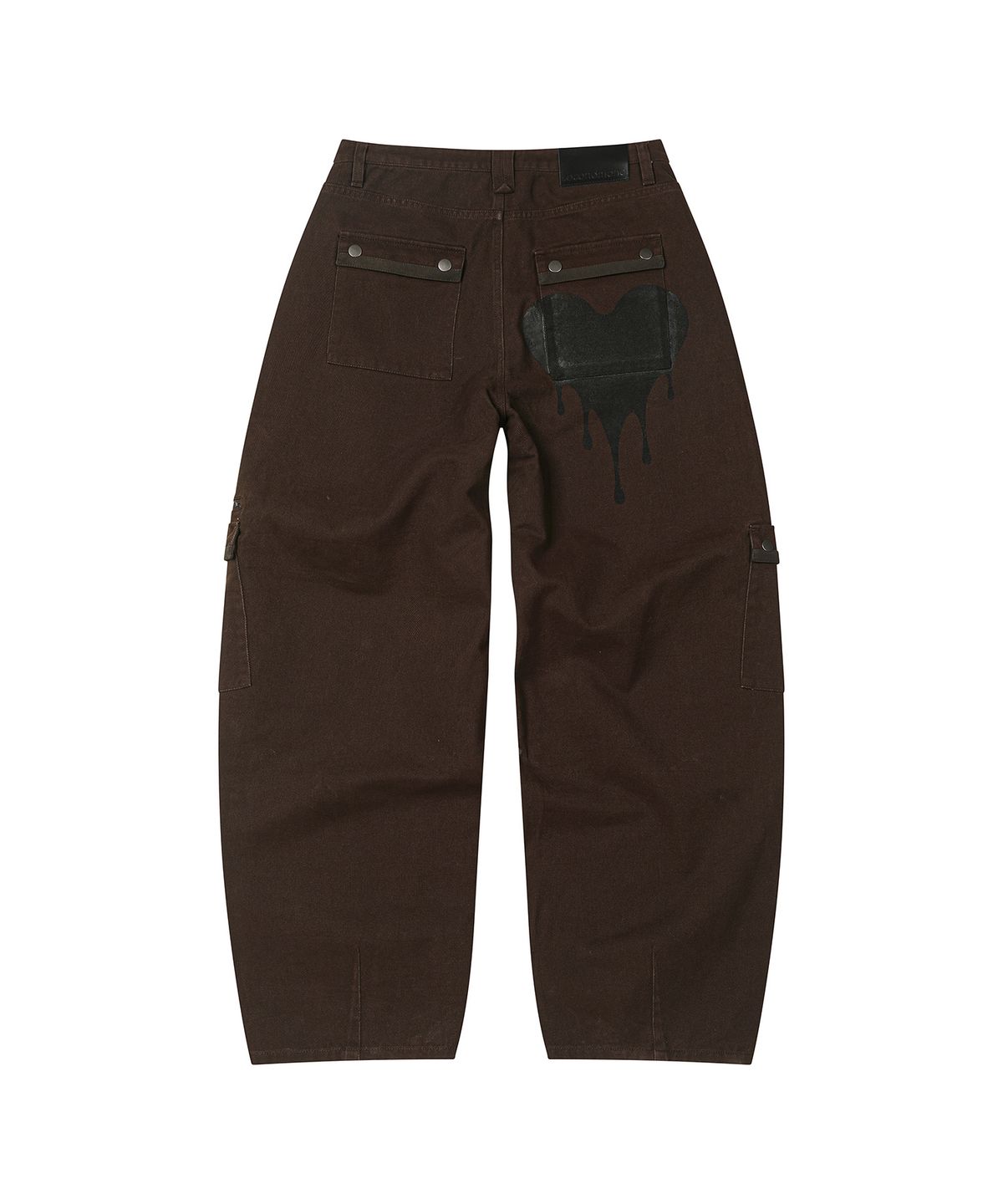 세컨모놀로그(SECONDMONO) Heart Graphic Balloon Pants [BROWN]_SEWPT018BROWN