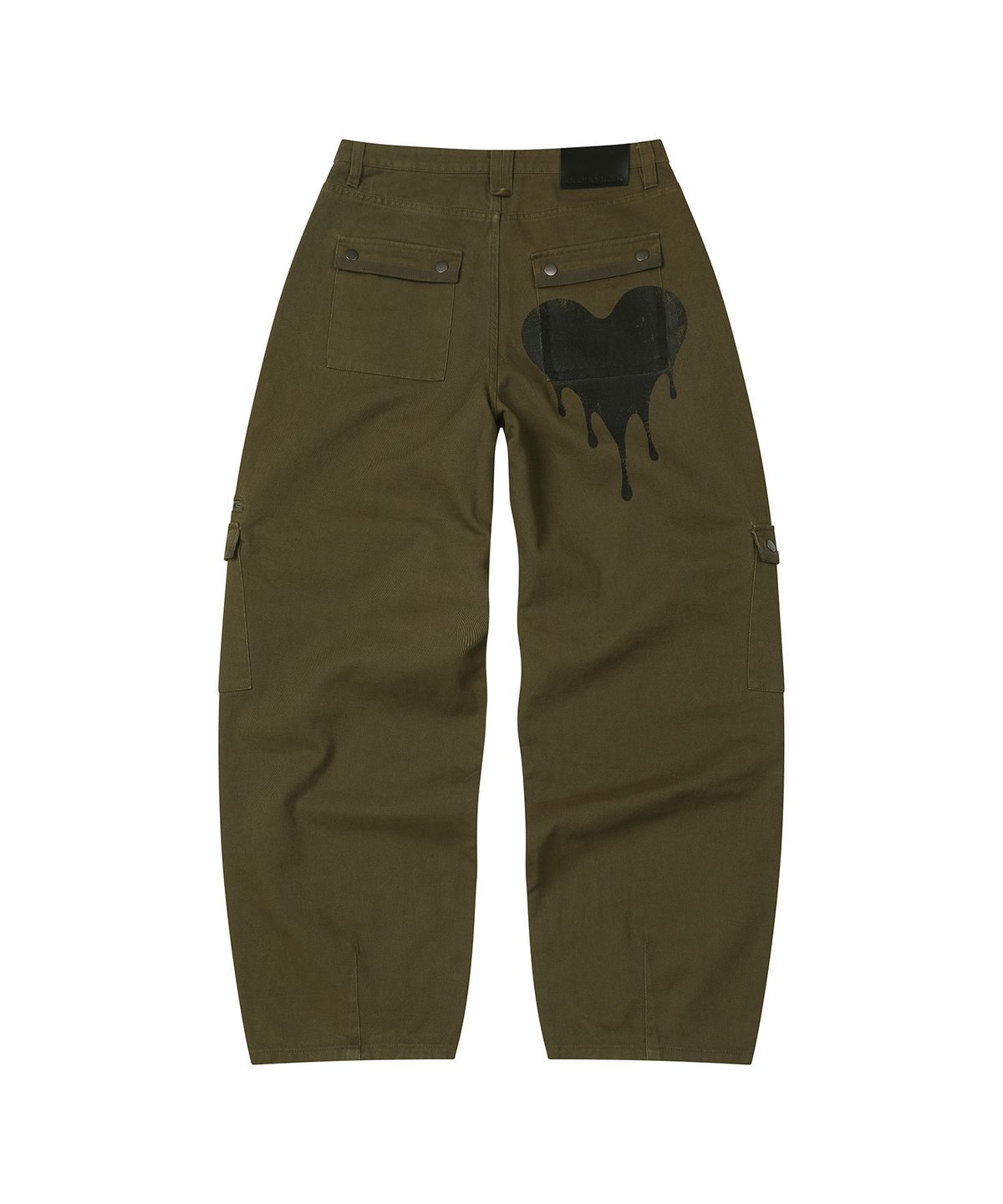 세컨모놀로그(SECONDMONO) Heart Graphic Balloon Pants [KHAKI]_SEWPT018KHAKI