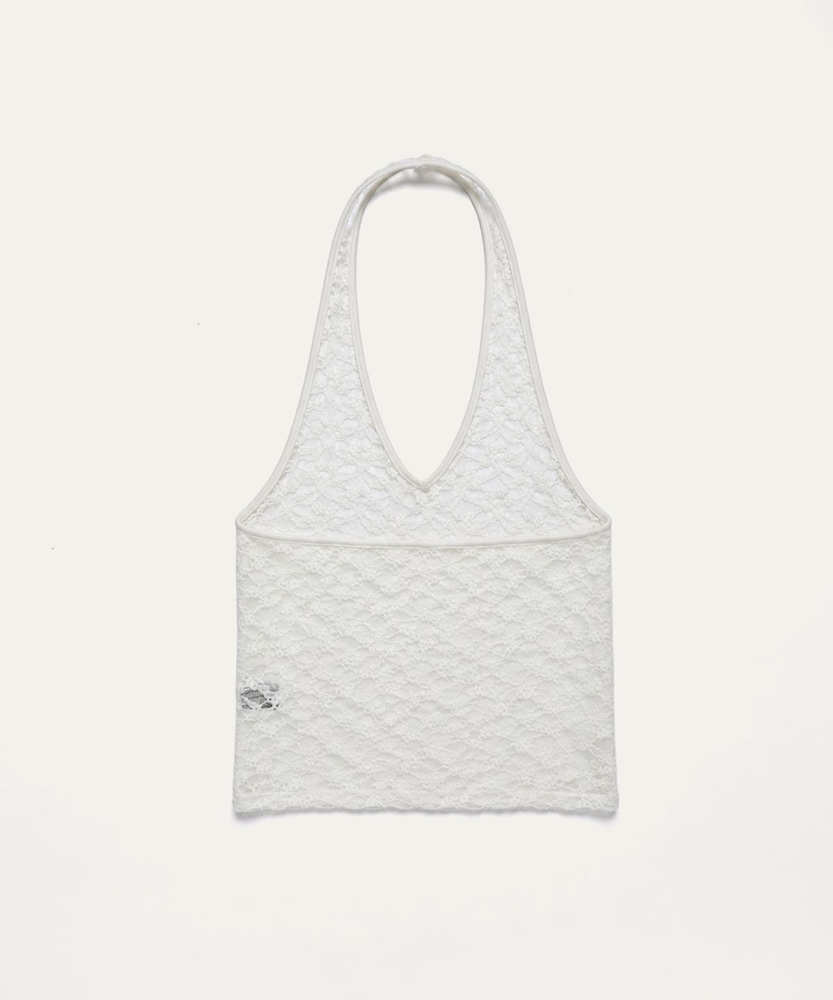 톤드(TONED) Lace halter sleeveless top (ivory)