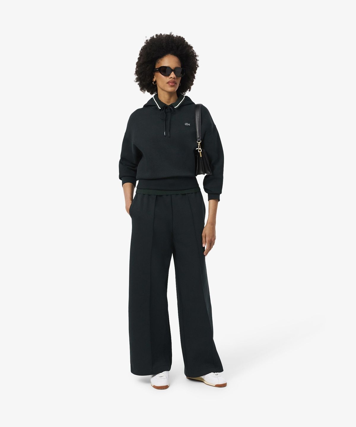 라코스테(LACOSTE) 여성 더블페이스 액티브 후드 스웻셔츠 SF0048-56N GJP