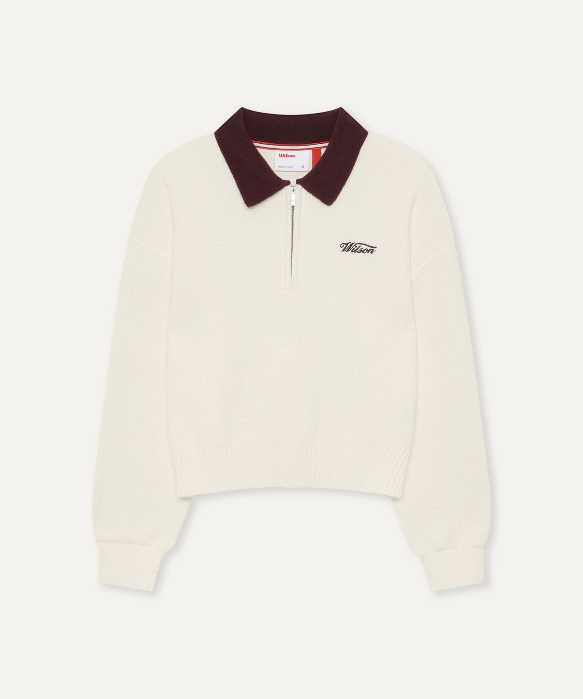 윌슨(WILSON) 하프 집 스웨터 폴로 W (2color)