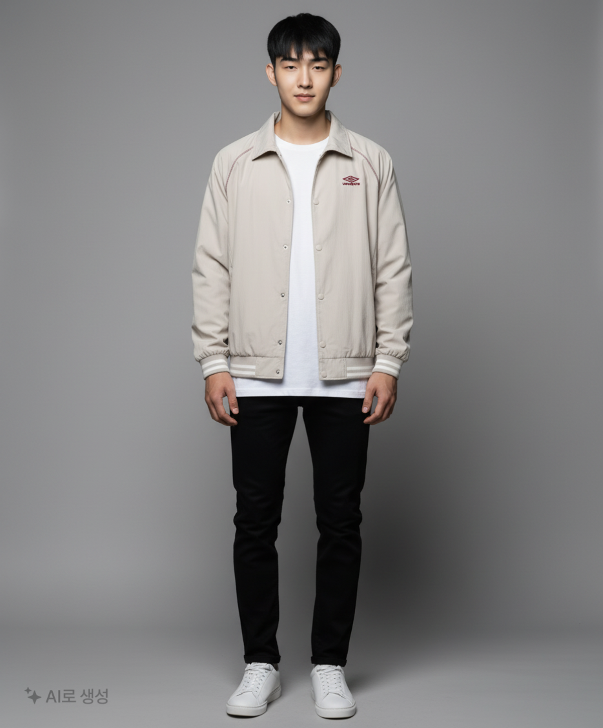 엄브로(UMBRO) HBL 로얄 컬리지 솔리드 피스테 베이지(UQ321CWT98) 110
