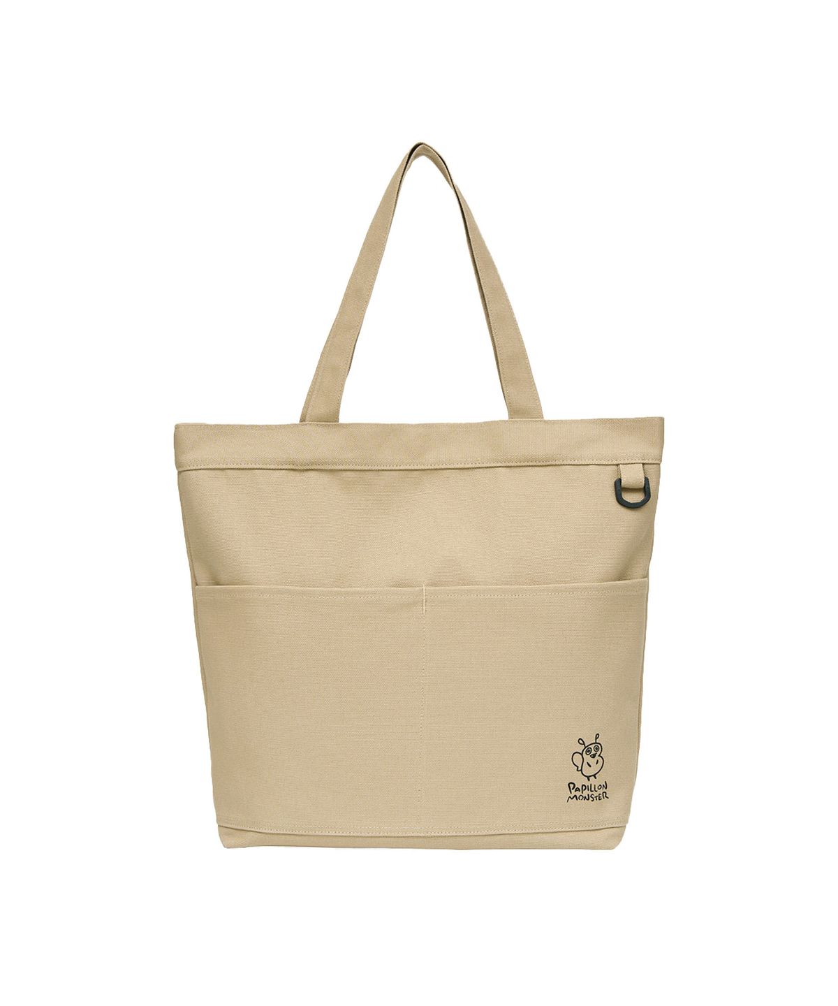 빠삐용 몬스터(PAPILLON MONSTER) PM Logo Pocket Eco Bag_L/Beige