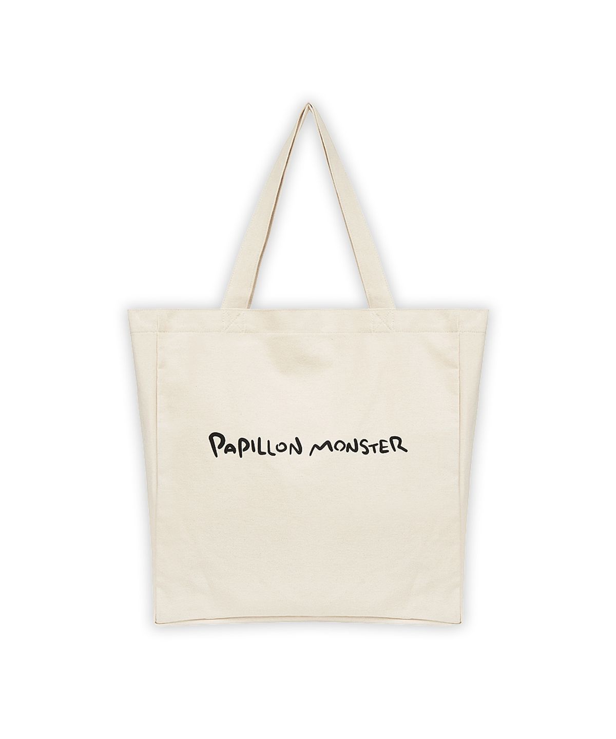 빠삐용 몬스터(PAPILLON MONSTER) PAPI Logo Basic Eco Bag_Ivory