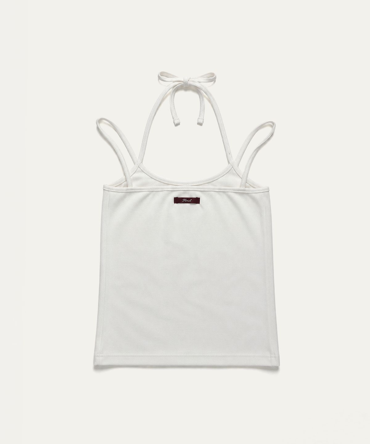 톤드(TONED) Halter neck sleeveless top (off-white)