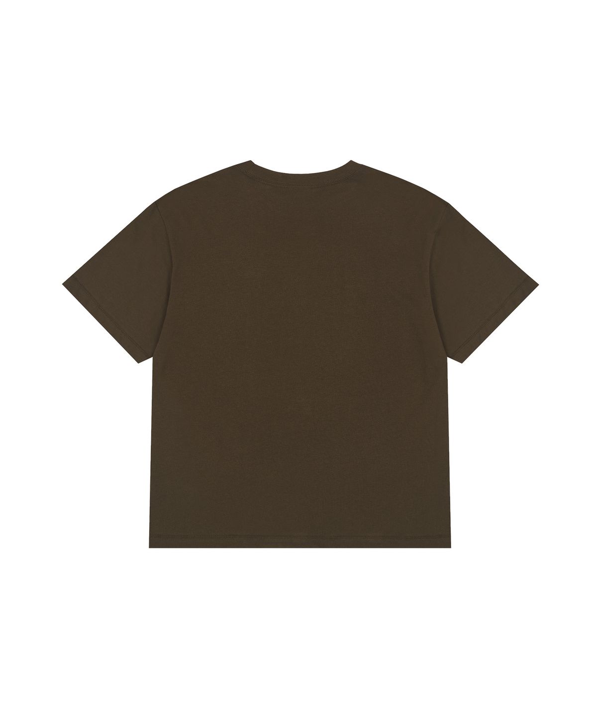 빠삐용 몬스터(PAPILLON MONSTER) S/S PAPI Blur Crop fit T-shirt_Brown