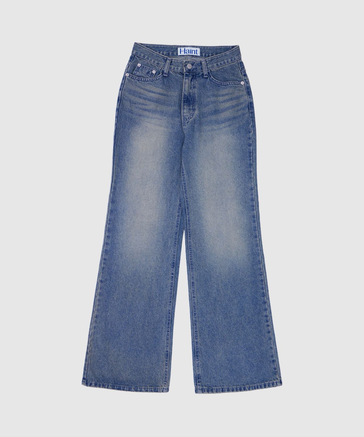 헤인트(HAINT) AUVIN VINTAGE WASHED WIDE BOOTCUT DENIM 2COL_BLUE