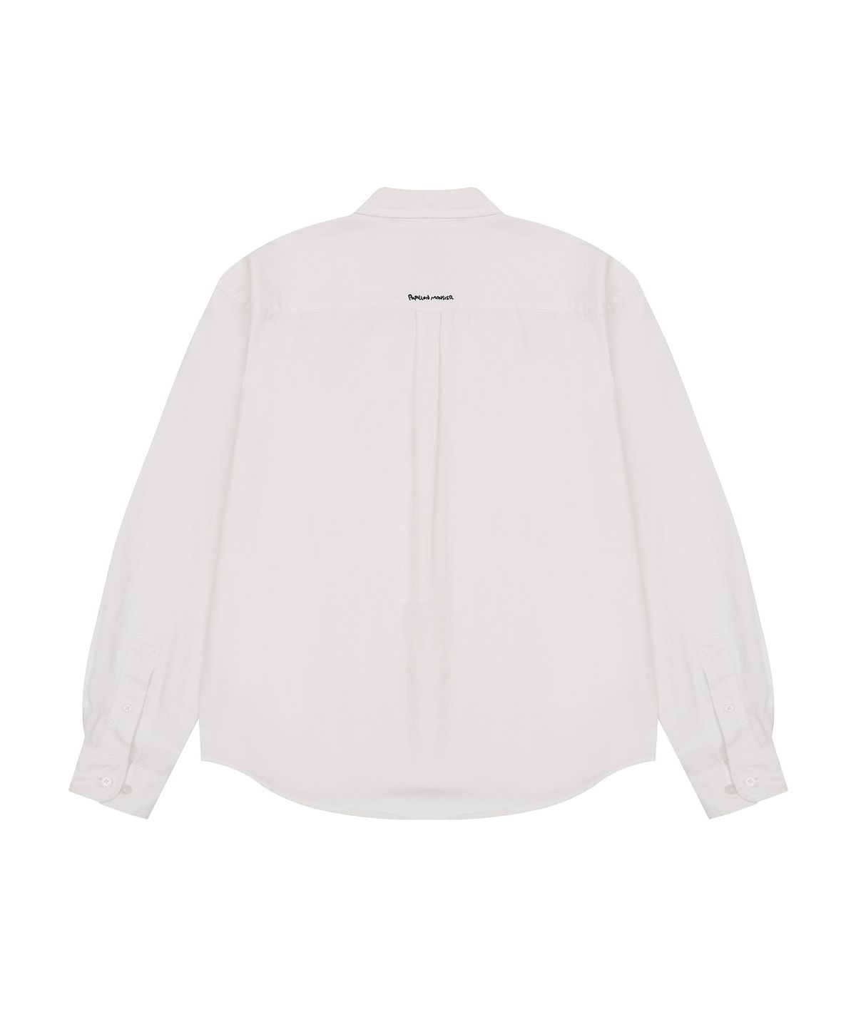 빠삐용 몬스터(PAPILLON MONSTER) L/S PAPI Emb Oxford Shirt_White