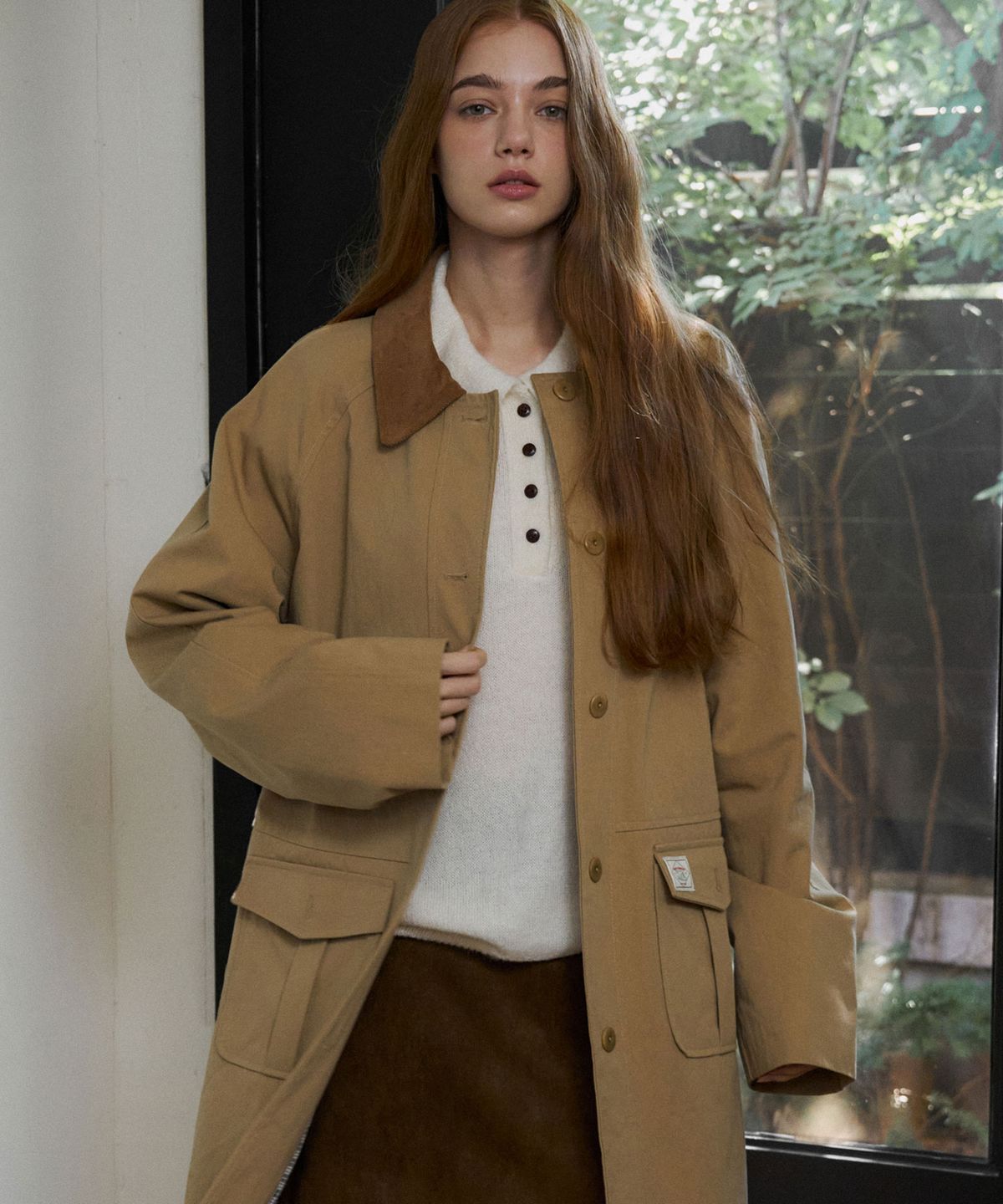 헤인트(HAINT) BENO COTTON BLEND FIELD COAT_BEIGE
