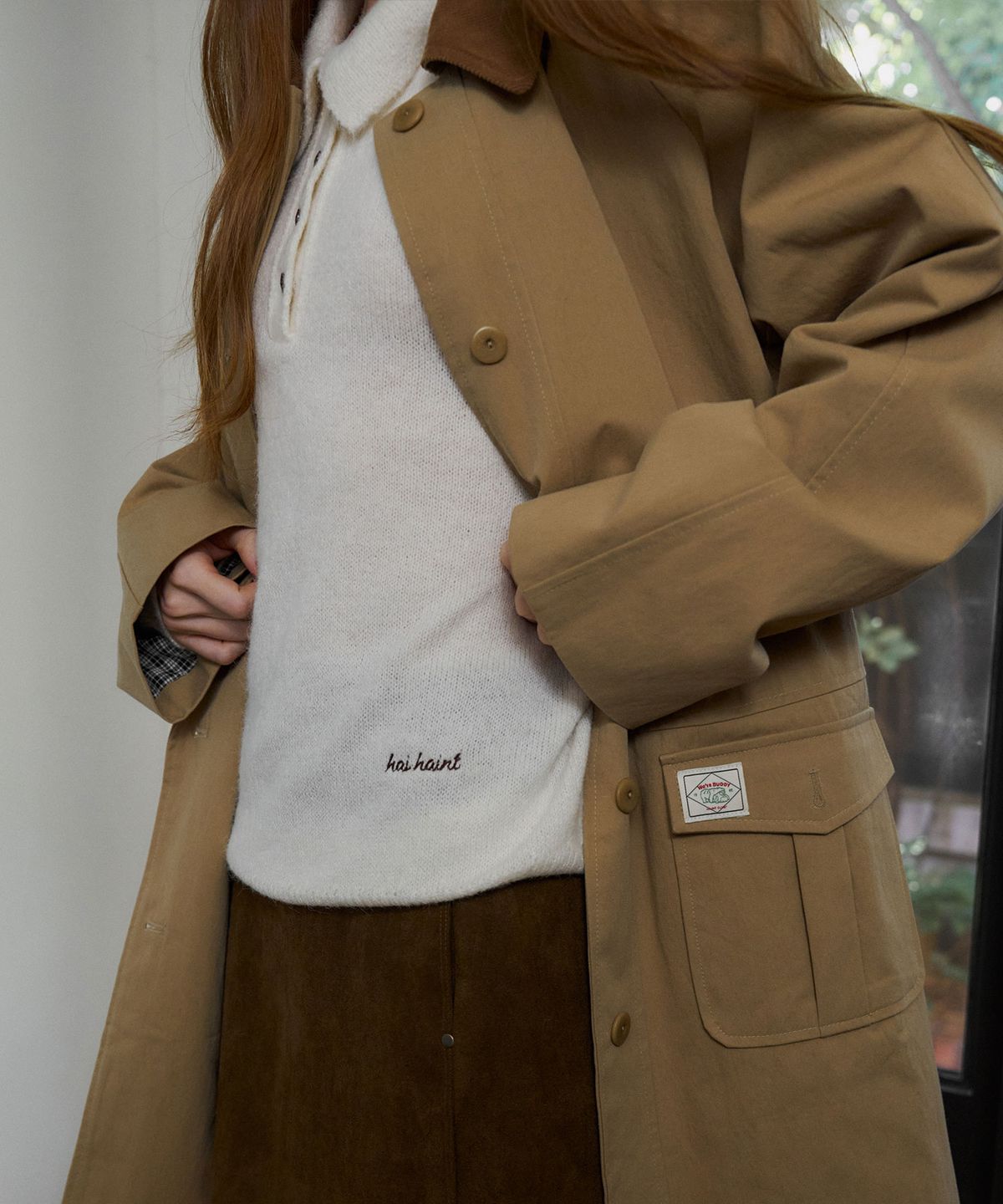 헤인트(HAINT) BENO COTTON BLEND FIELD COAT_BEIGE