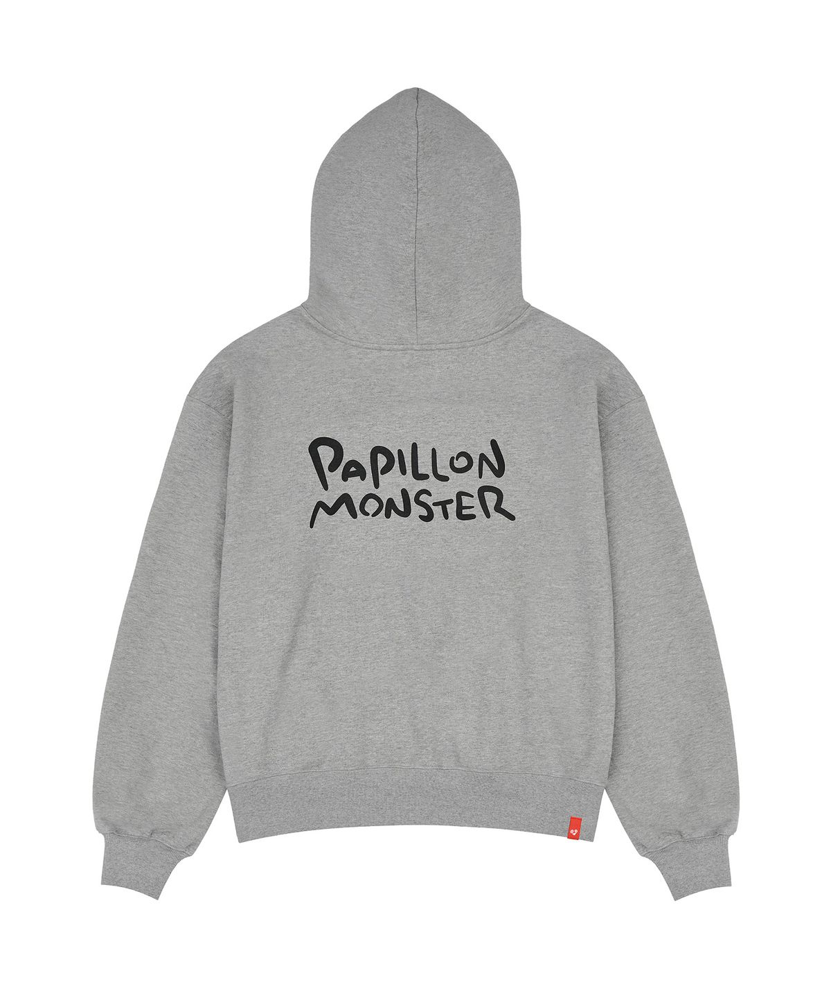 빠삐용 몬스터(PAPILLON MONSTER) L/S PAPI Emb Regular Hoodie zip-up_M/Grey