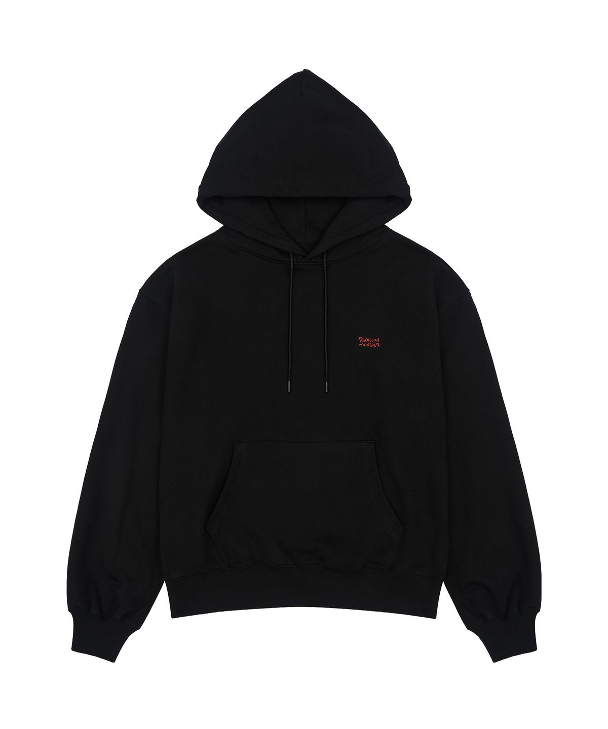 빠삐용 몬스터(PAPILLON MONSTER) L/S PM Logo Graphic Hoody_Black