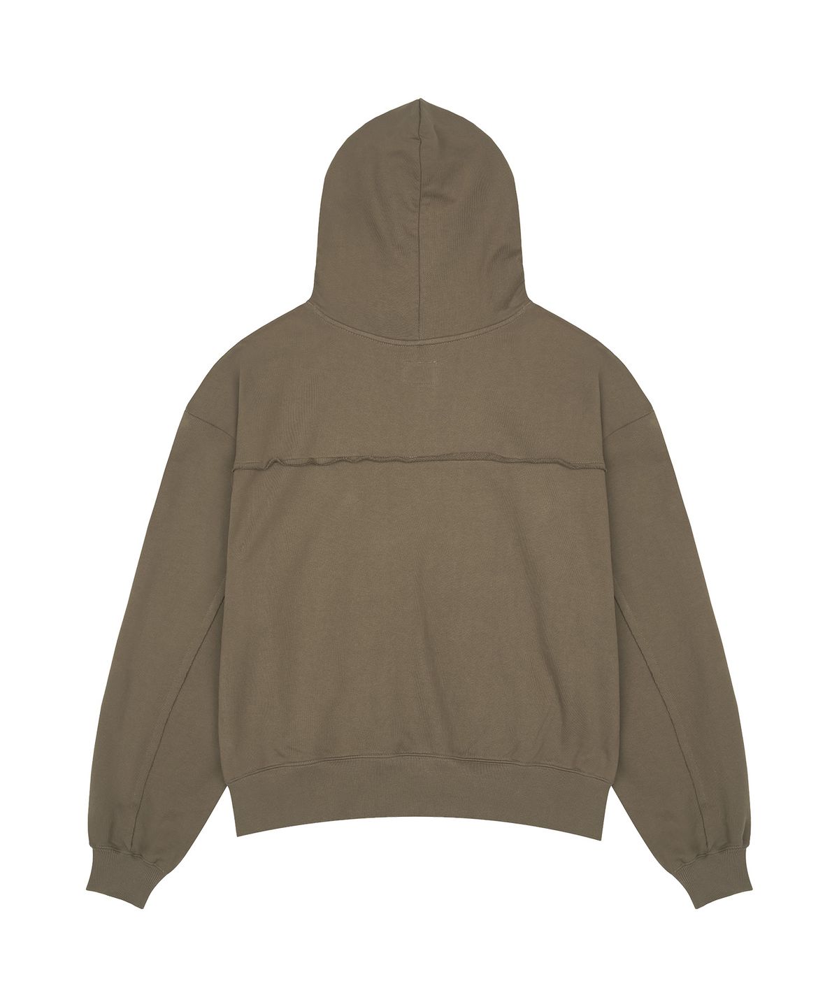 빠삐용 몬스터(PAPILLON MONSTER) L/S Cutoff Shadow Loose Hoody_L/Brown