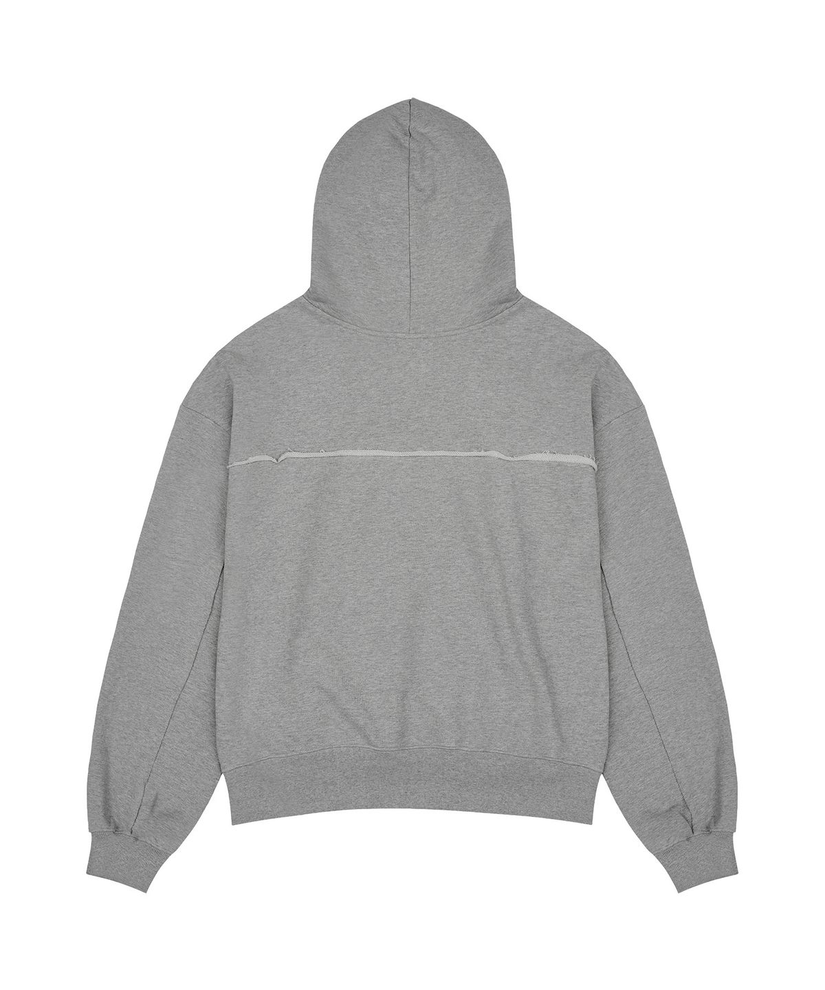 빠삐용 몬스터(PAPILLON MONSTER) L/S Cutoff Shadow Loose Hoody_M/grey