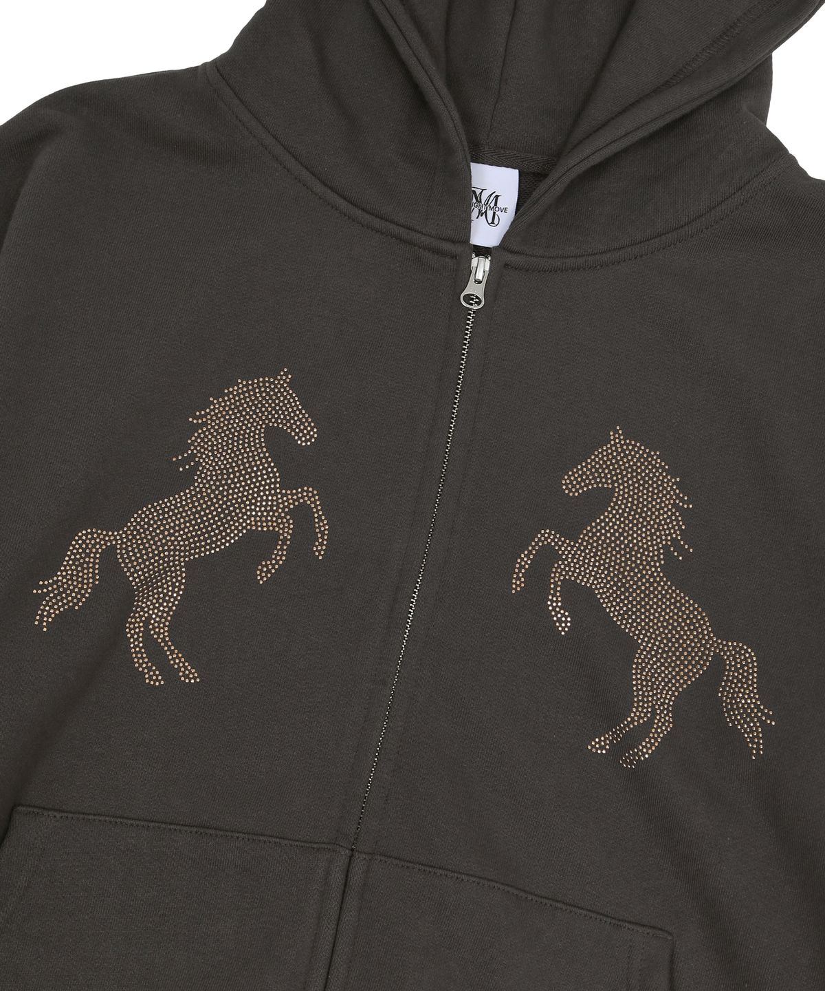미드나잇 무브(MIDNIGHT MOVE) horse hood zip up (dark grey)