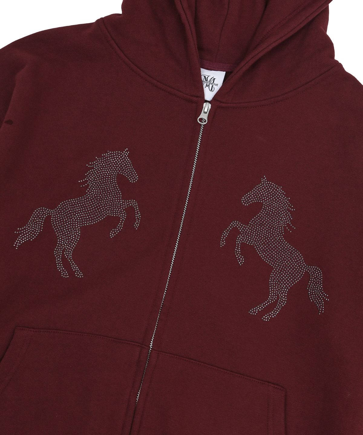 미드나잇 무브(MIDNIGHT MOVE) horse hood zip up (wine)