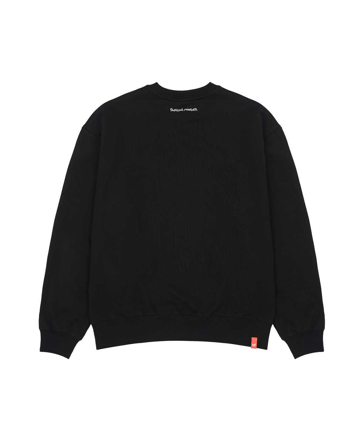 빠삐용 몬스터(PAPILLON MONSTER) L/S PAPI Emb Regular Sweatshirt_Black