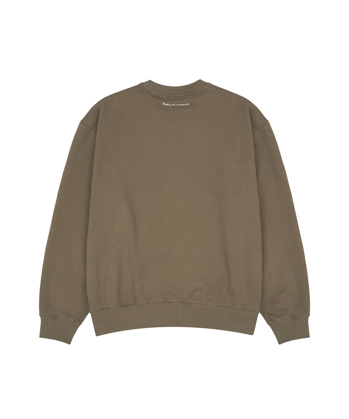 빠삐용 몬스터(PAPILLON MONSTER) L/S Big PAPI Print Sweatshirt_L/Brown