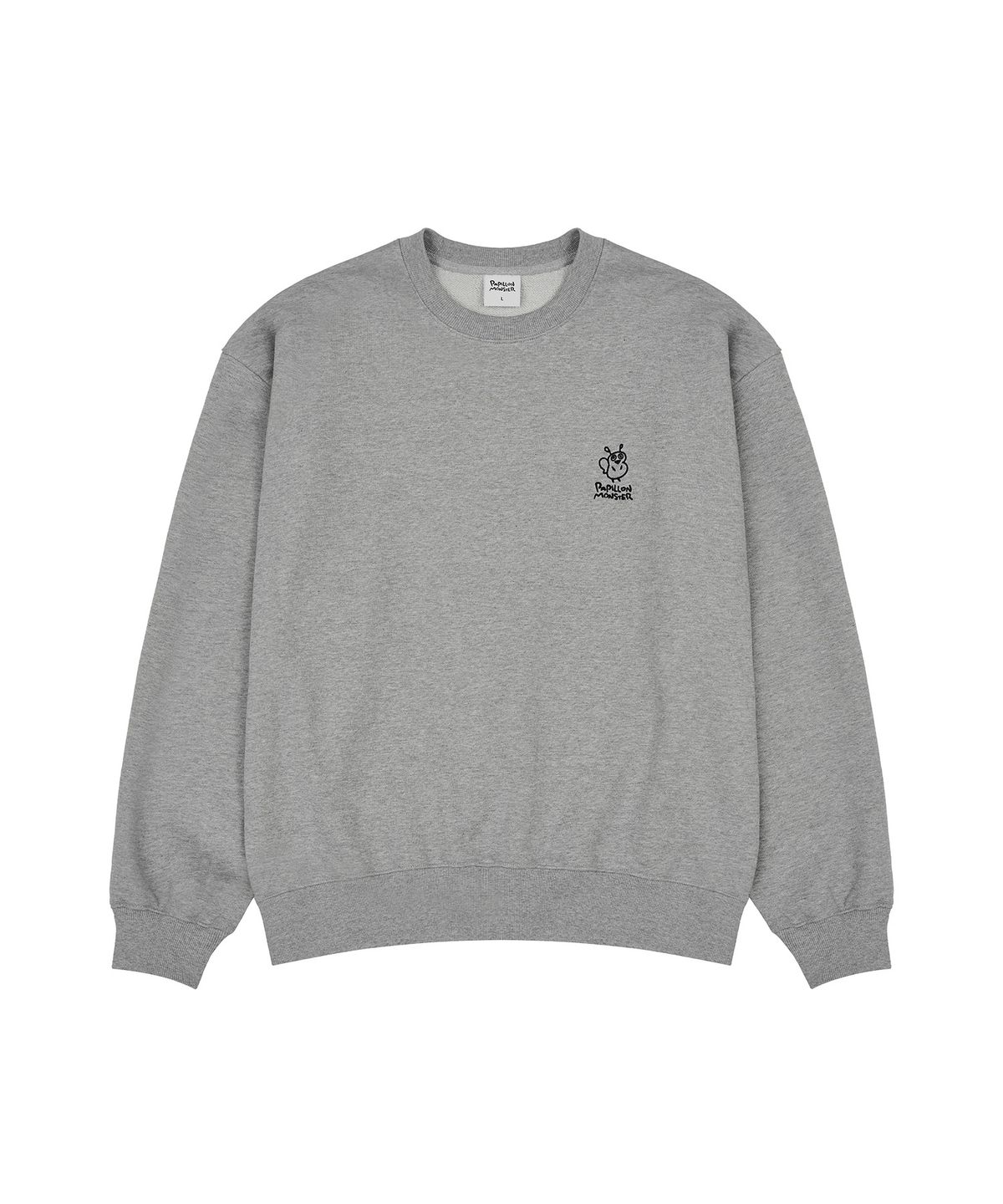 빠삐용 몬스터(PAPILLON MONSTER) L/S PM Graphic Sweatshirt_M/Grey