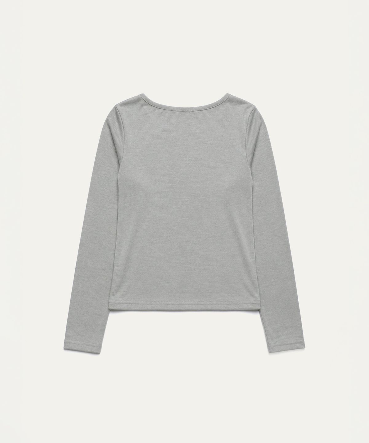 톤드(TONED) Henley neck long sleeve t-shirt (grey)