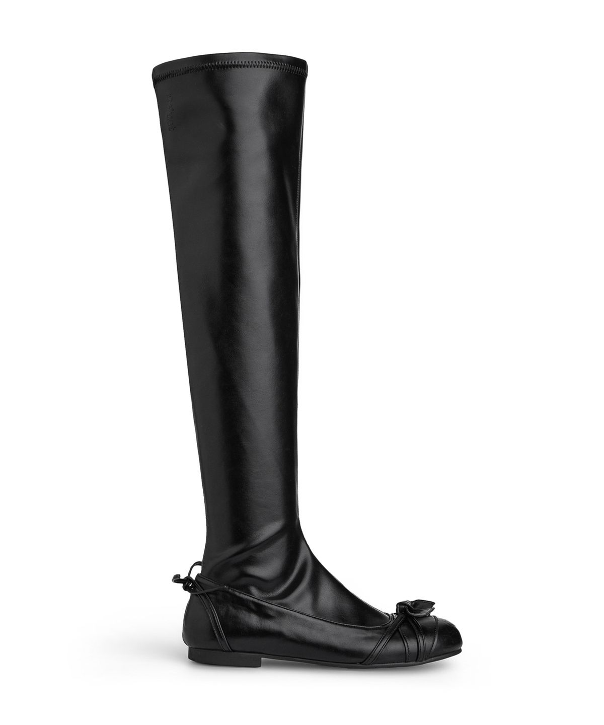 다이닛(DEINET) SPAN RIBBON LONG BOOTS IN BLACK