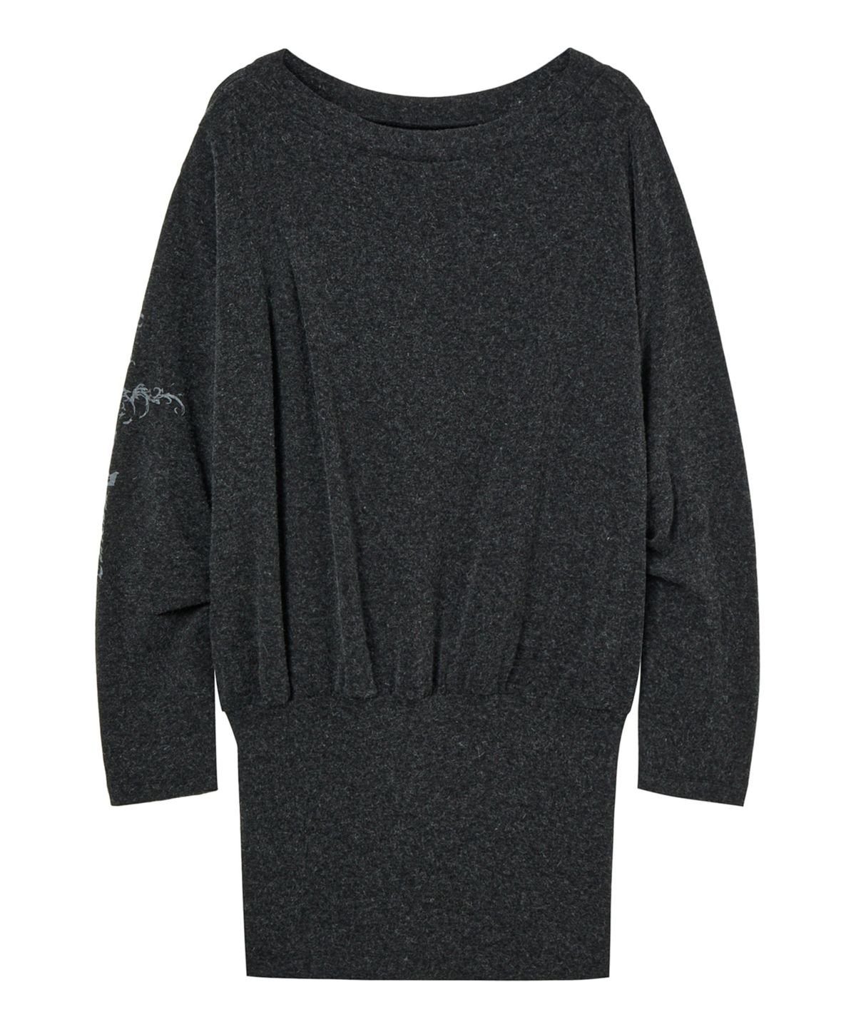 다이닛(DEINET) ANGEL OFF-SHOULDER DRESS IN CHARCOAL