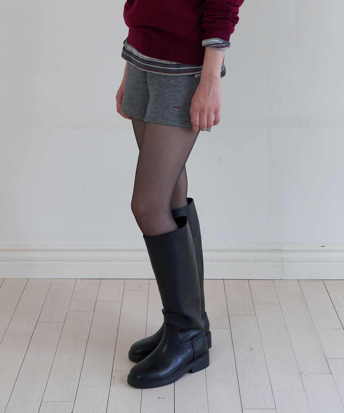 톤드(TONED) Woolly shorts (grey)