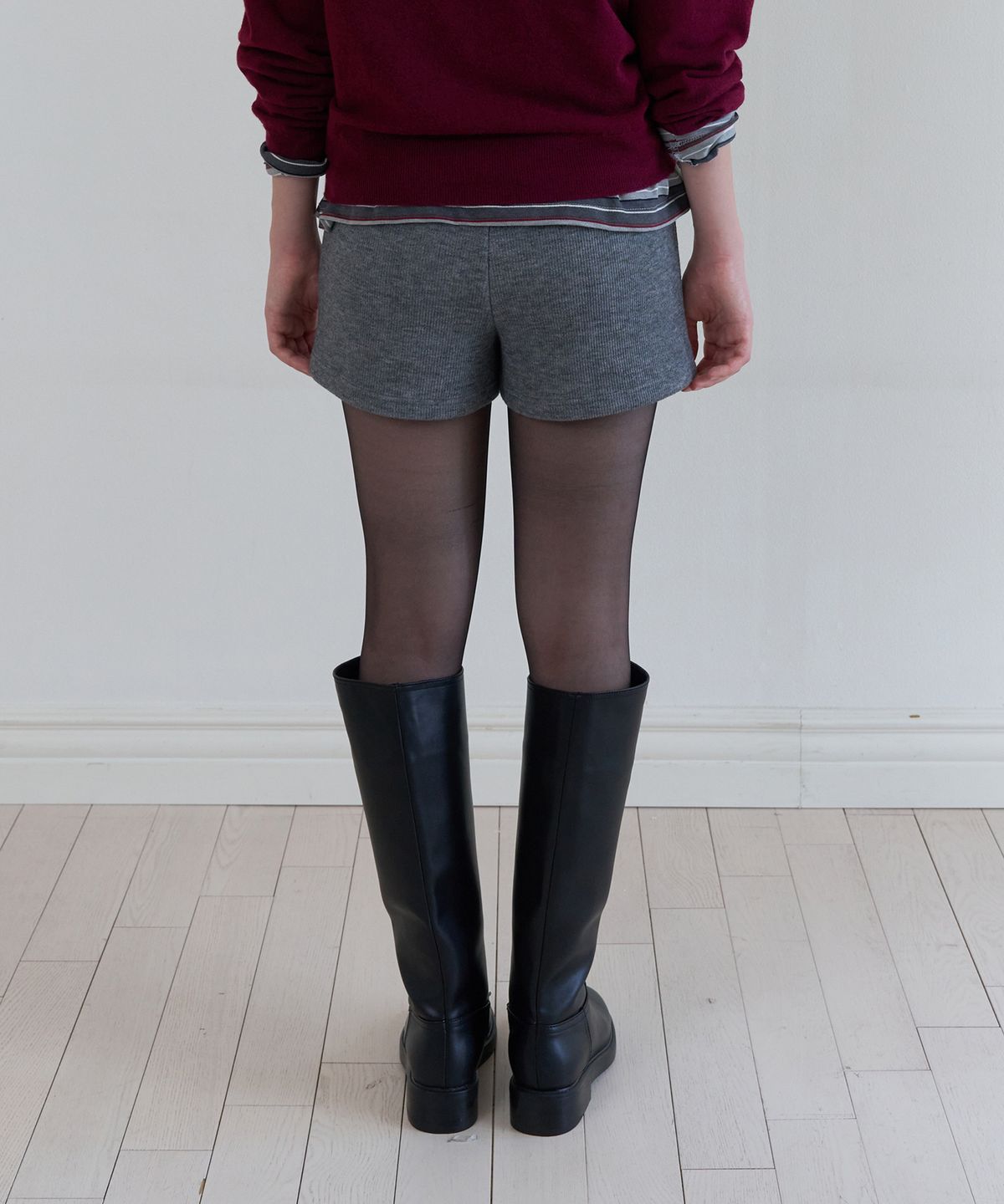 톤드(TONED) Woolly shorts (grey)